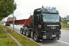 TAS Logistik MAN 41.540 TGX mit 48 m Rohrbrcke auf Nachlufer Transport
