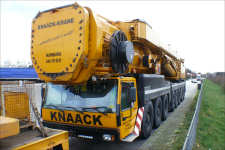 LTM 1500-8.1 Knaack Krane, 84 m Ausrstung im Transport, 2007