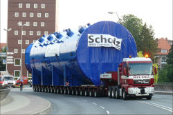 Max Goll, Transport eines 165 t schweren Autoklaven in Stade, Juni 2011