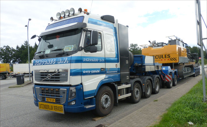 Schoone B.V. Volvo FH 03 750, mit Liebherr LRH 100, Sommer 2016 Rasthof Buddikate Ost
