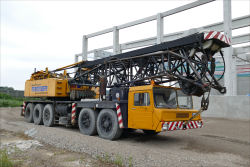 Bremer Demag TC 600 im Transport,  Juli 2016, Hamburg Allerm�he